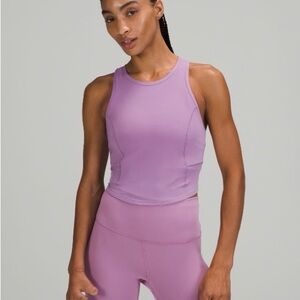 Lululemon - Purple Crop Tank Athletic Top